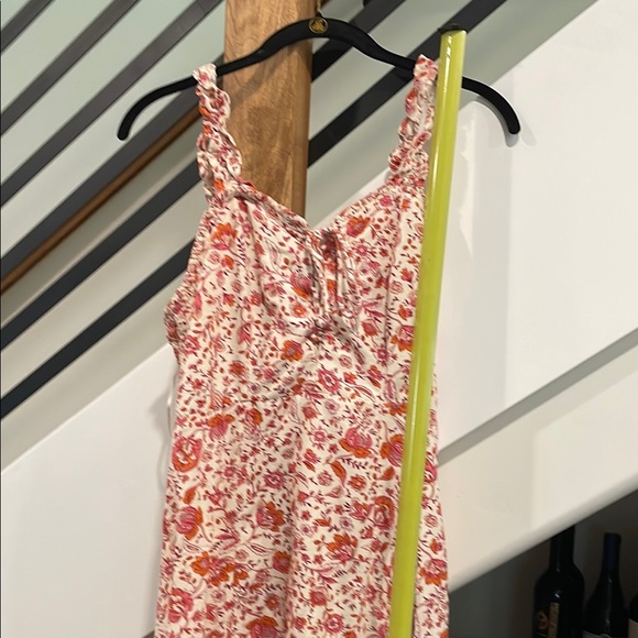 Floral Pink and Orange Women's Top - Picture 1 of 10